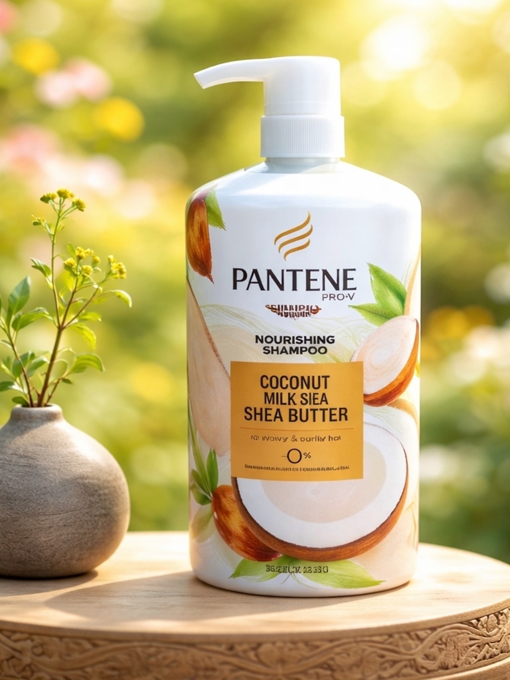 Pantene Pro-V Coconut Milk & Shea Butter Nourishing Shampoo - White